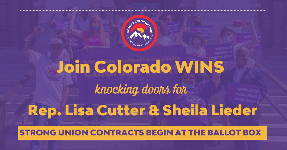 Colorado WINS Knocks Doors for Lisa Cutter & Sheila Lieder · Mobilize